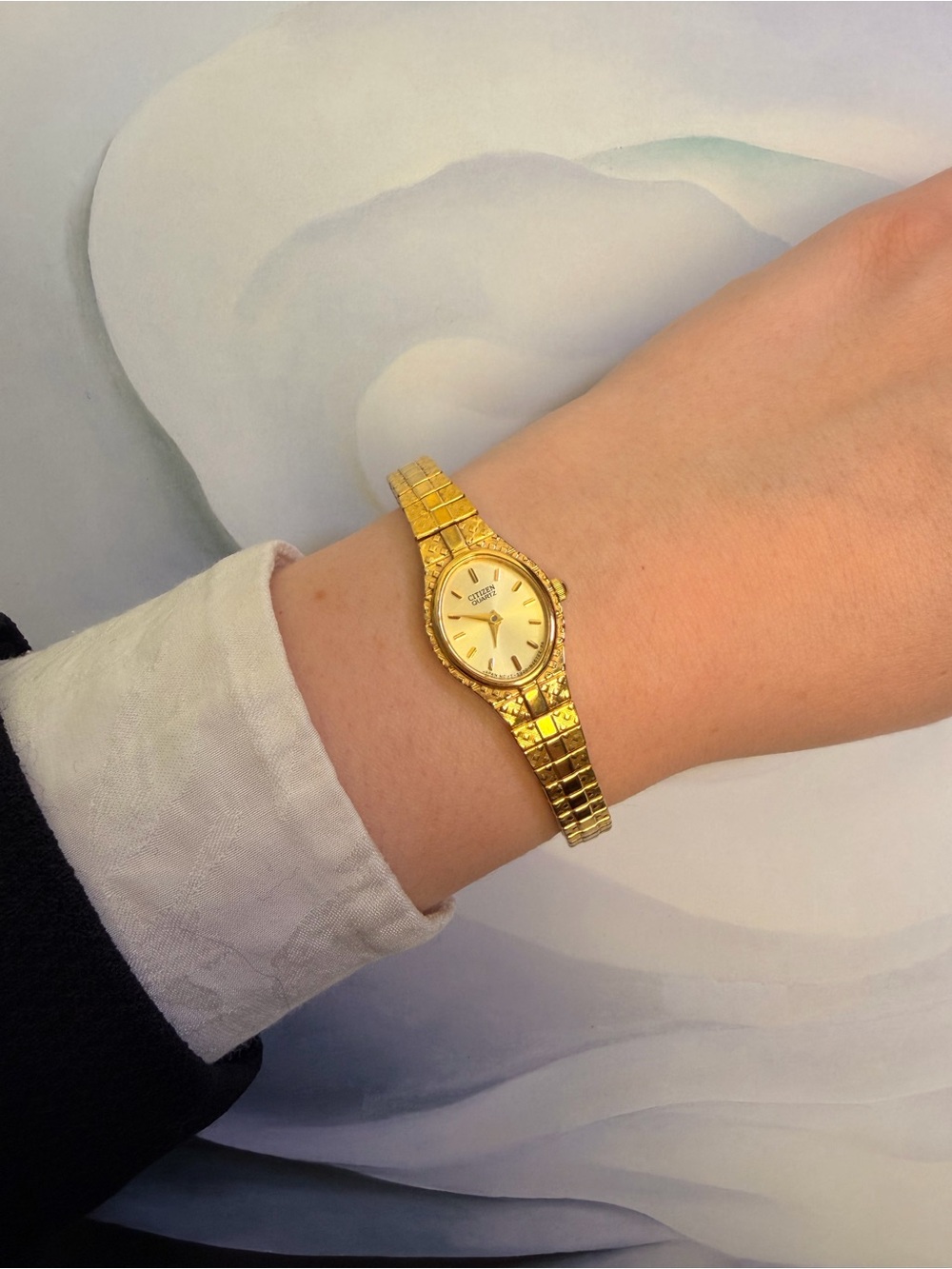 Vintage Citizen Women's Gold-Tone Bracelet Watch with Champagne Dial - Picture 2 of 4